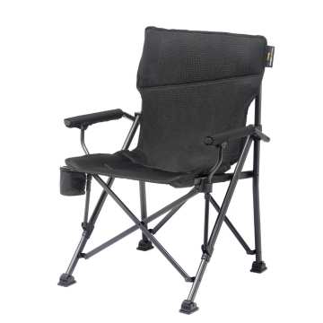 Uquip Roxy Comfort+ Black Edition Yüksek Konforlu Katlanır Kamp Sandalyesi