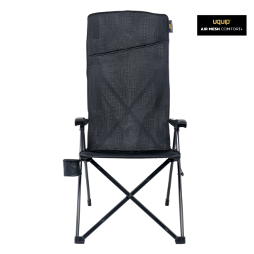 Uquip Justy XL Comfort+ Black Edition 3 Pozisyonlu Konforlu Kamp Sandalyesi