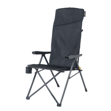 Uquip Justy XL Comfort+ Black Edition 3 Pozisyonlu Konforlu Kamp Sandalyesi
