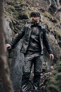 Skylotec Softshell Vest Men BE-482-000-005 Siyah Rüzgar Geçirmez Su İtici Erkek Softshell Yelek L