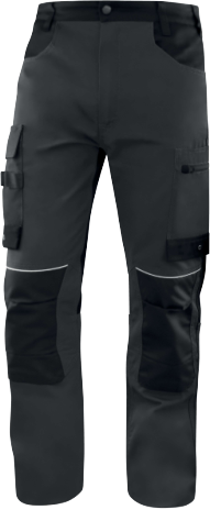 Delta Plus M5PA3 Gri-Siyah Bol Kesim Cordura Takviyeli Çok Cepli İş Pantolonu EN14404 EN ISO 13688