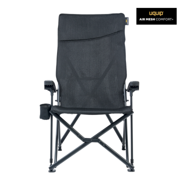Uquip Barry XXL Comfort+ Black Edition Yüksek Konforlu Kamp Sandalyesi
