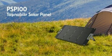 Ezviz PSP100 Taşınabilir Katlanabilir 100W Güneş Paneli