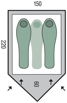 Pinguin Scout 2-3 Khaki Kişilik Çadır