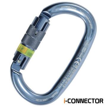 Kong i-Ovalone Alu Twist Lock NFC Titanyum Twist Lock Otomatik 2 Kilitli 26KN Alüminyum Oval Karabina EN 362/B EN 12275/B UIAA 712LG1FFFKK