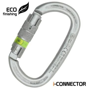 Kong i-Ovalone Alu Twist Lock NFC ECO Twist Lock Otomatik 2 Kilitli 26KN Alüminyum Oval Karabina EN 362/B EN 12275/B UIAA 712LG1LLLKK