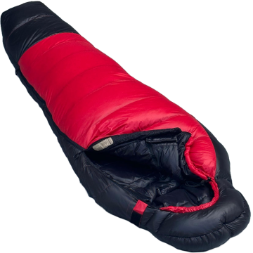 Bushlove Snag New -44C 800 Fill Kaz Tüyü Ultralight Uyku Tulumu Siyah Kırmızı