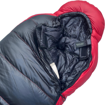 Bushlove Snag New -44C 800 Fill Kaz Tüyü Ultralight Uyku Tulumu Siyah Kırmızı