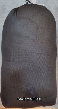 Bushlove Snag New -44C 800 Fill Kaz Tüyü Ultralight Uyku Tulumu Siyah Kırmızı