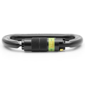 Kong i-Ovalone Alu Twist Lock NFC ECO Twist Lock Otomatik 2 Kilitli 26KN Siyah Oval Karabina EN 362/B EN 12275/B UIAA 712LG1LLLKK