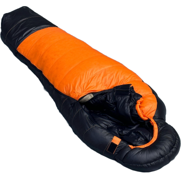 Bushlove Snag New -44C 800 Fill Kaz Tüyü Ultralight Uyku Tulumu Siyah Turuncu