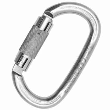 Kong Ovalone Inox Auto Block Parlak Otomatik 3 Kilitli AISI 316 Paslanmaz Çelik Oval Karabina EN 362/M 27KN 512LR0PP5KK