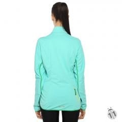 Gore-Tex Bayan Açık Mavi Uzun Kollu Windstopper Ipod Cepli ProDryFit Outdoor, Koşu, Fitness Tişört
