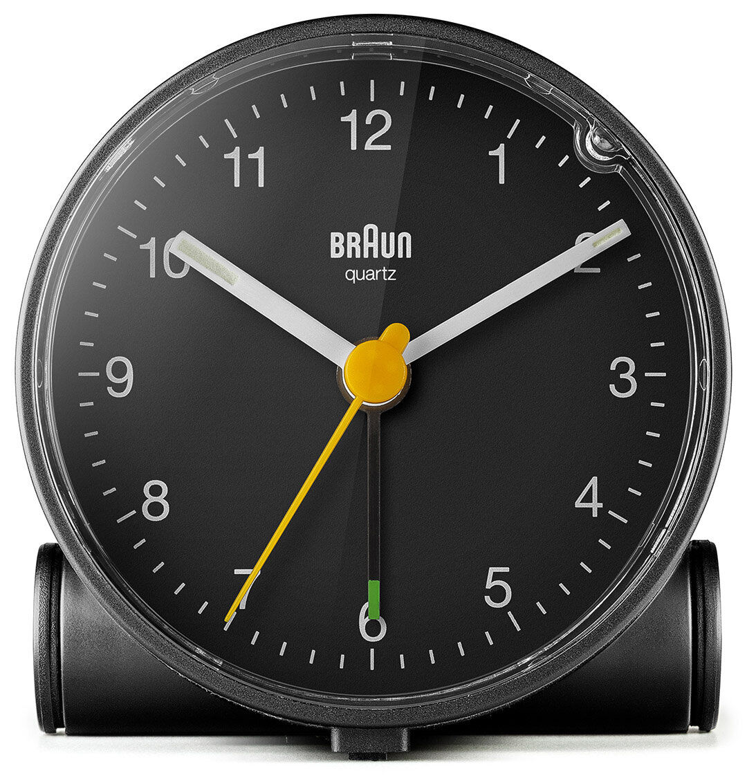 BRAUN BC01B SİYAH KLASiK ANALOG ALARMLI MASA SAATİ