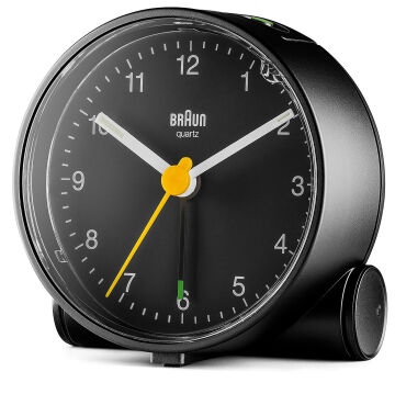 BRAUN BC01B SİYAH KLASiK ANALOG ALARMLI MASA SAATİ