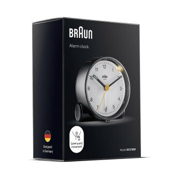 BRAUN BC01W BEYAZ KLASİK ANALOG ALARMLI MASA SAATİ