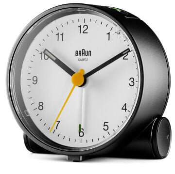 BRAUN BC01W BEYAZ KLASİK ANALOG ALARMLI MASA SAATİ