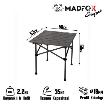 Madfox Surface Küçük Boy Katlanır Kamp Masası