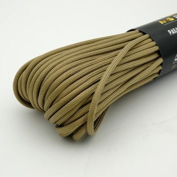 Ropes Polyester Paracord İp 4 mm Bej 30 Metre