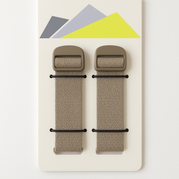 Bushlove Straps 1,5metre Çiftli Sıkıştırma Perlonu Çanta Çadır Mat Uyku Tulumu Bağlayıcı Perlon