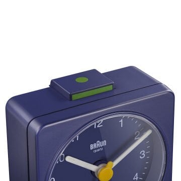 BRAUN BC02BL MAVİ KLASİK SEYAHAT ANALAOG ALARMLI MASA SAATİ