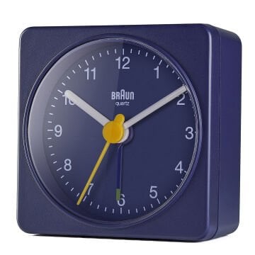 BRAUN BC02BL MAVİ KLASİK SEYAHAT ANALAOG ALARMLI MASA SAATİ
