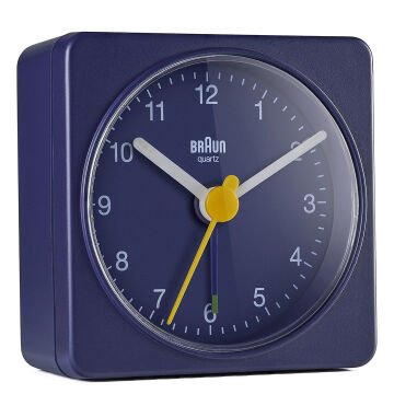 BRAUN BC02BL MAVİ KLASİK SEYAHAT ANALAOG ALARMLI MASA SAATİ