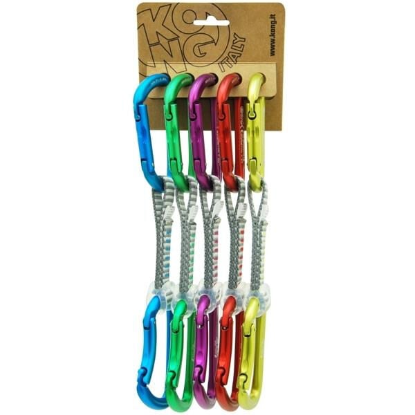 Kong Trapper Anniversary Quickdraw Mix 5'li Paket 12 cm Dyneema Ekspres Set EN 12275 UIAA 761SET60K03