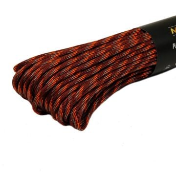 Ropes Polyester Paracord İp 4 mm Bordo Desen 30 Metre