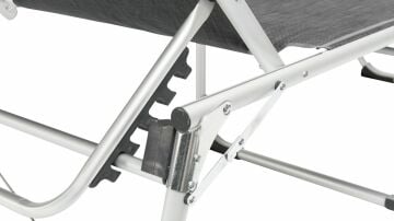 Outwell Victoria Ultra Konforlu Güneşlikli Alüminyum 5 Pozisyonlu Katlanır Şezlong Kampet