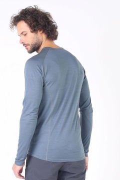 Woolona Eris Gri Uzun Kollu %100 Yün Termal İçlik