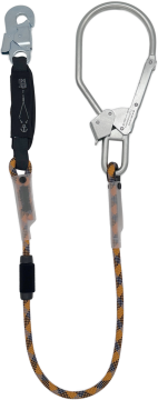 Skylotec Skysafe Eco R Turuncu 1 M Fs 92 Ve Fs 51 St Bağlantılı EN 355 Şok Emicili Tek Kollu Lanyard