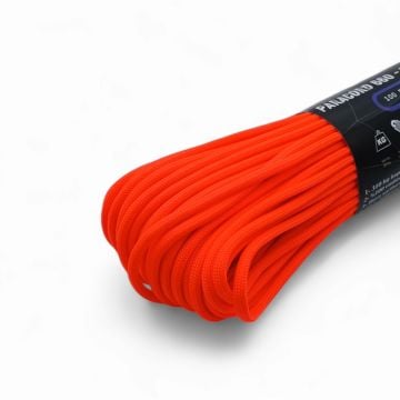 Ropes Polyester Paracord İp 4 mm Neon Turuncu Renk 30 Metre