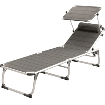 Outwell Victoria Ultra Konforlu Güneşlikli Alüminyum 5 Pozisyonlu Katlanır Şezlong Kampet