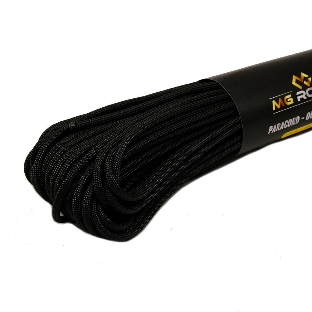 Ropes Polyester Paracord İp 4 mm Siyah 30 Metre
