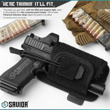 SAVIOR Universal Tabanca Kılıfı (Siyah)
