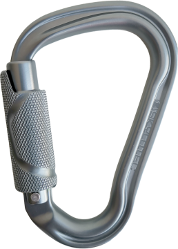 Skylotec Hms Double Twist 2 0 Gri 24 mm Çift Yönlü Otomatik Kilitli Alüminyum Karabina EN 362 EN 12275 UIAA 121