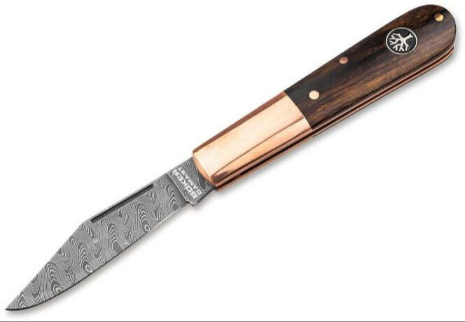 Böker Manufaktur Barlow Integral Copper Damascus Çakı