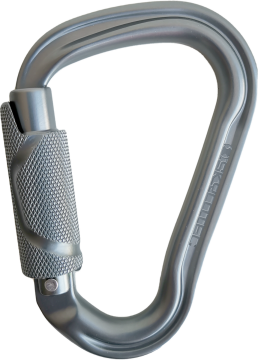 Skylotec Hms Double Twist 2 0 Gri 24 mm Çift Yönlü Otomatik Kilitli Alüminyum Karabina EN 362 EN 12275 UIAA 121
