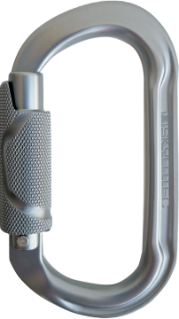 Skylotec Double O Twist 2 0 Gri 24 mm Double Twistlock Oval Alüminyum Karabina EN 362 EN 12275 UIAA 121