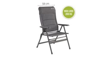 Outwell Trenton Premium 7 Kademeli Dolgulu Geniş 200kg Taşıma Katlanabilir Kamp Sandalyesi