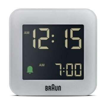 Braun BC08G Gri Klasik Seyahat Dijital Alarmlı Masa Saati