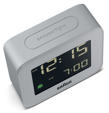 BRAUN BC08G GRİ KLASİK SEYAHAT DİJİTAL ALARMLI MASA SAATİ