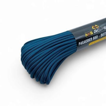 Ropes Polyester Paracord İp 4 mm Petrol Renk 30 Metre