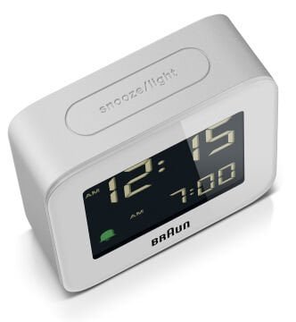 BRAUN BC08W BEYAZ KLASİK SEYAHAT DİJİTAL ALARMLI MASA SAATİ