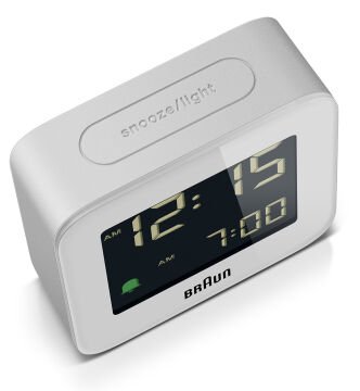 BRAUN BC08W BEYAZ KLASİK SEYAHAT DİJİTAL ALARMLI MASA SAATİ