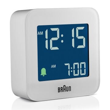 Braun BC08W Beyaz Klasik Seyahat Dijital Alarmlı Masa Saati