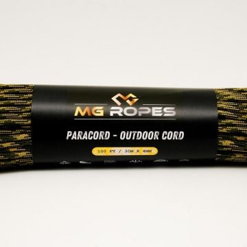 Ropes Polyester Paracord İp 4 mm Kamuflaj Desen 30 Metre