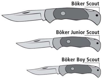 Böker Manufaktur Junior Scout Spearpoint Hornbeam Damascus Çakı