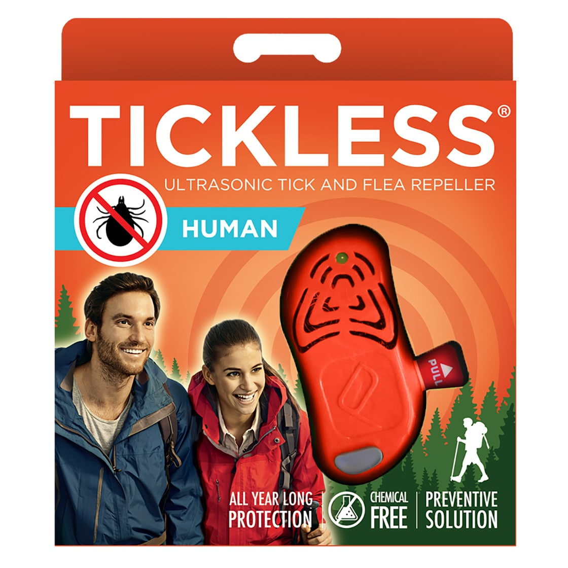 Tickless Human Ultrasonik Kene ve Pire Kovucu Cihaz Turuncu
